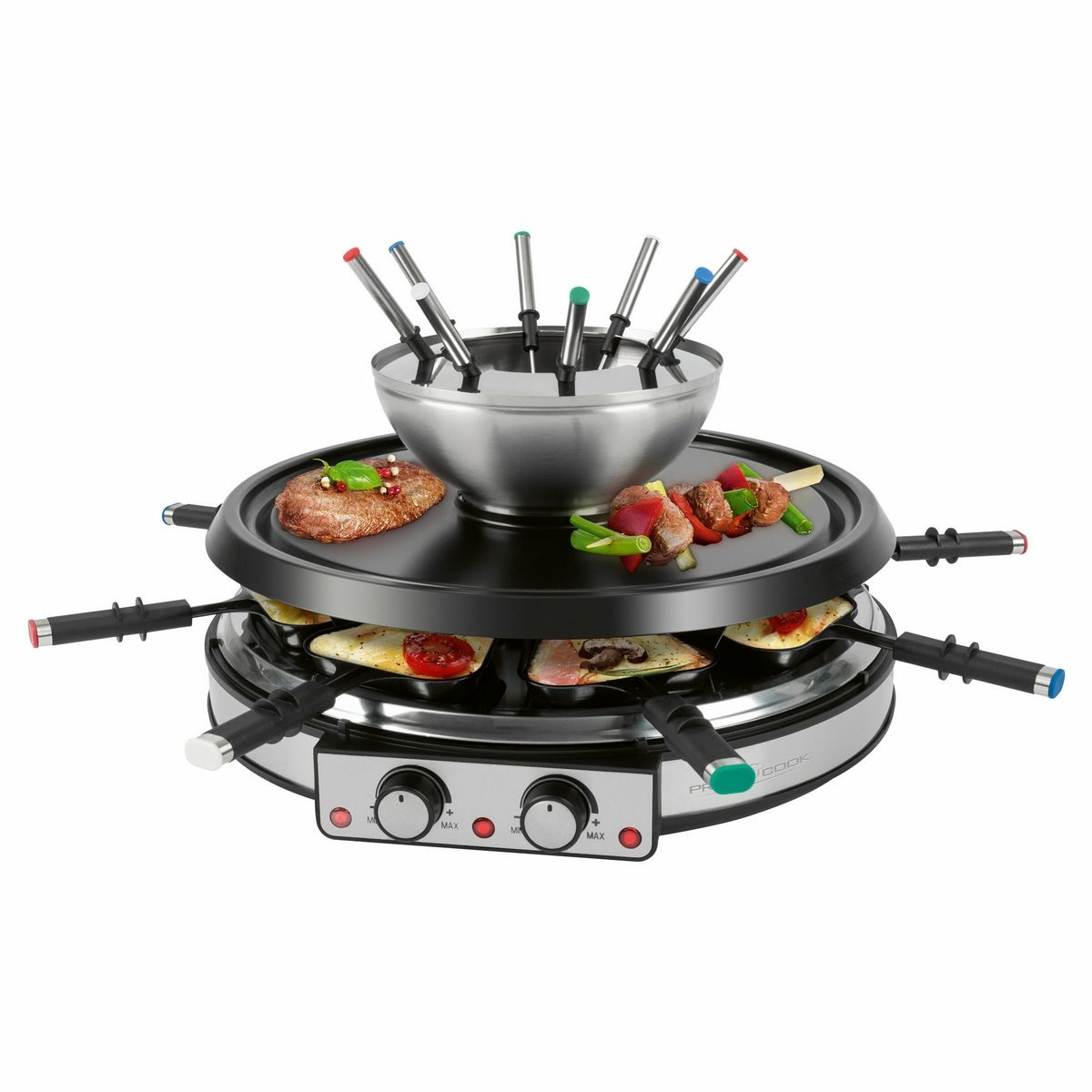 ProfiCook RG/FD 1245 raclette gril a fondue 2v1-ProfiCook