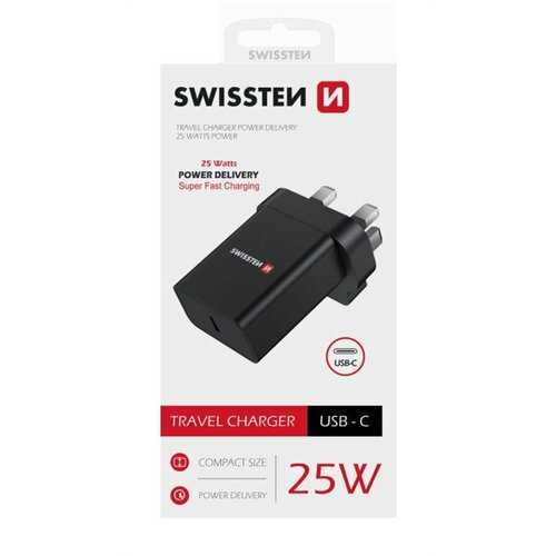 SWISSTEN Adaptér 230 V/25 W 1x USB-C