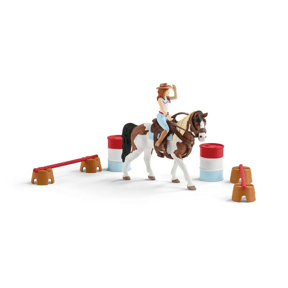 Schleich 42441 Hannah a jezdecká sada na western-Schleich