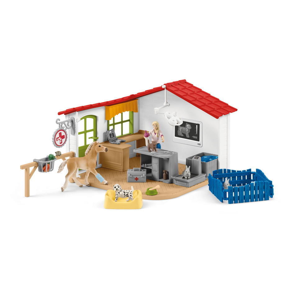 Schleich 42502 Veterinární ordinace pro domácí zvířata-Schleich