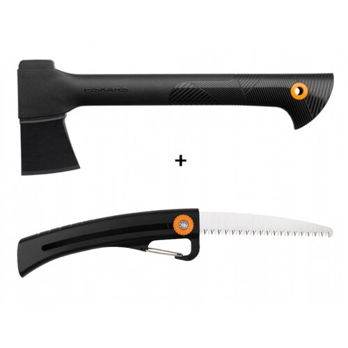 Set FISKARS sekera univerzální A6+pilka zahradní SW16 SOLID-Fiskars