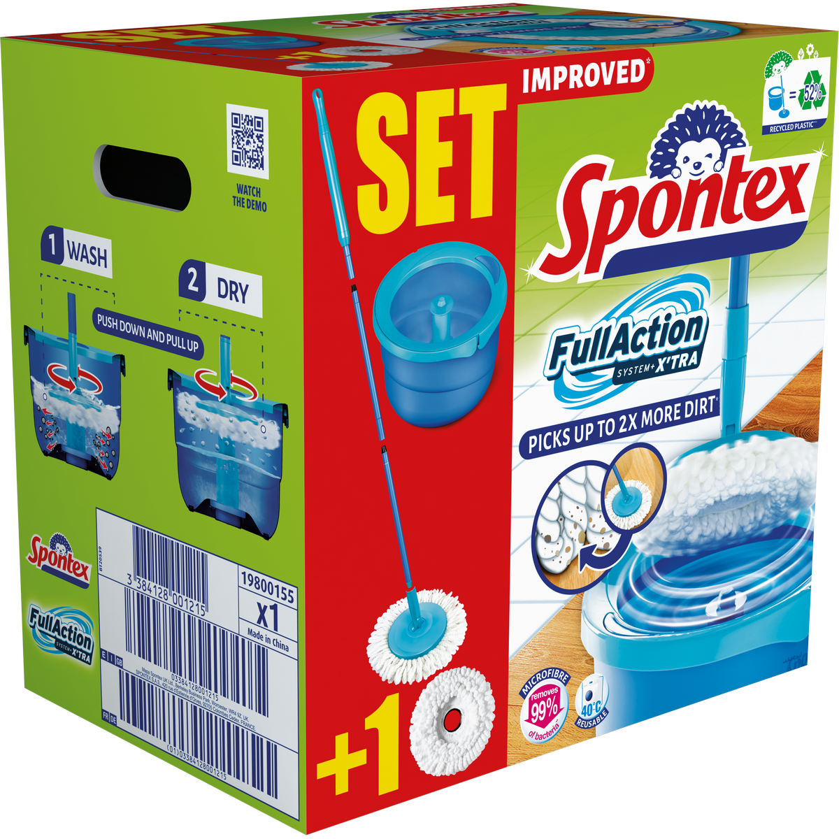 Spontex 97050276 Full Action Systém Red box s náhradou-Spontex