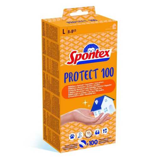 Spontex Protect jednorázové vinylové rukavice vel. L