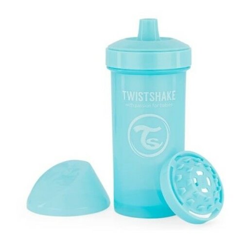 Twistshake Netekoucí láhev s pítkem 360 ml 12 m+