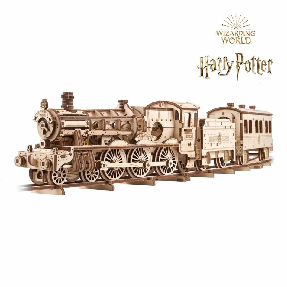 Ugears 3D dřevěné mechanické puzzle Harry Potter Bradavický expres-